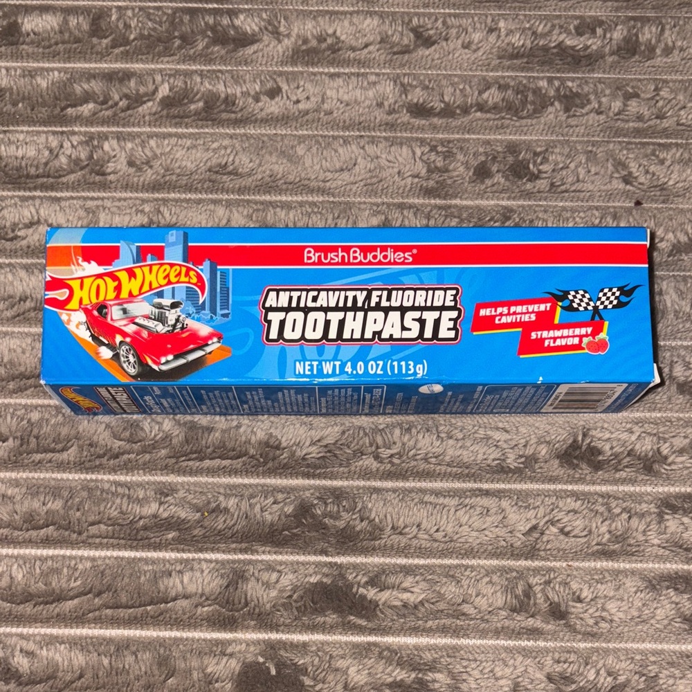 Brush Buddies Anti-Cavity Fluoride Toothpaste-Strawberry Flavor-4oz-Exp 02/2027